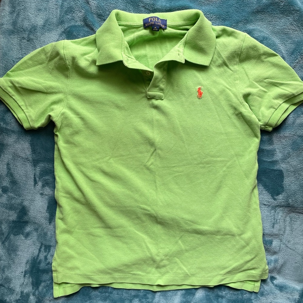 Boys green Ralph Lauren polo shirt